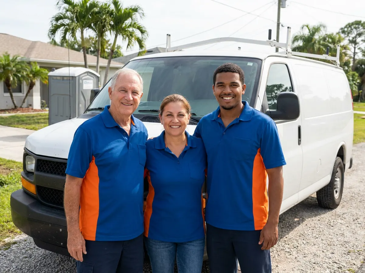 Valmora Portable Toilets portable toilet rentals team in Punta Gorda, FL